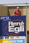 Rene Egli overseeing the action