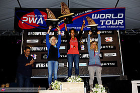 Women;s overall freestyle top three