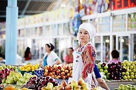 In the Turkmenbashi market