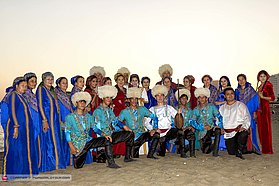 Turkemistan traditional costumes