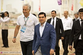The President of Turkmenistan Gurbanguly Berdimuhamedow