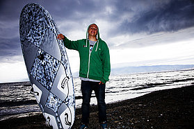 Maciek shows off his Patrik slalom board