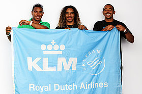 The Bonaire crew fly KLM!