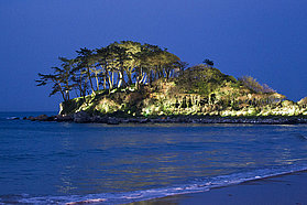 The island at night