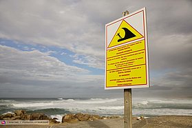 Dangerous surf here in France