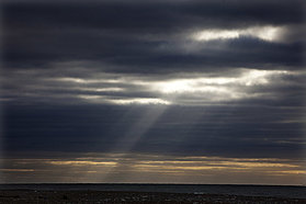 The light shines through