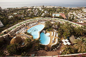 The Gloria Palace Hotel home to many of the PWA sailors in Gran Canaria