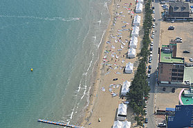 Aerial view of event site