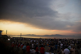 Huge beach party Costa Brava