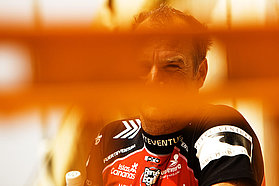 Pritchard keeps an eye on the racing