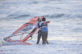 Alex and Thomas celebrate