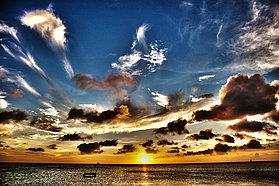 Stunning Aruba sunset