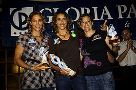 Daida Moreno 1st, Iballa Moreno, 2nd Karin Jaggi 3rd