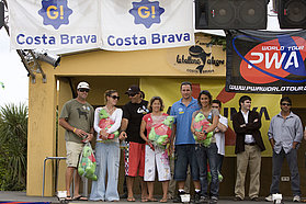 Men's and women's winners Costa Brava 2008