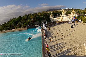 Wave pool action