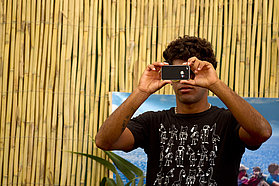 Gollito snapping the action