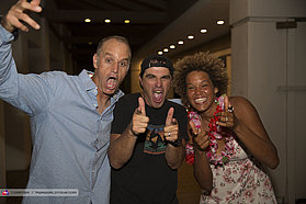 JC Celebrates with the Aloha winners