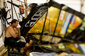 Josh Angulo in the pits