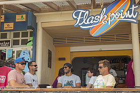 The boys at the Flash point surf cafe