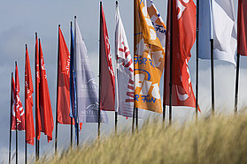 The flags stay calm on day five