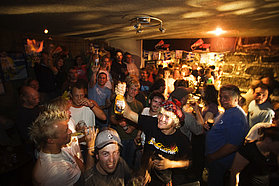 Party night at the Tiree Lodge