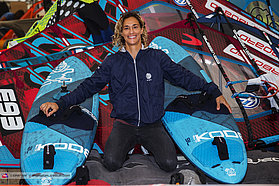 Iballa in the equipment tent