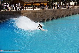Liam Dunkerbeck takes a wave st Siam Park