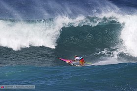 Robby Naish in the pit