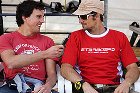 K08 ls Chris Pressler under interogation from PWA press officer Andrew Buchanan Chris Pressler under interogation from PWA press officer Andrew Buchanan