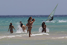 Fun and frolics in the sea