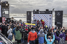 The crowds at the prize giving