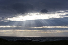 The sun bursts through