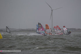 Windy rainy Denmark
