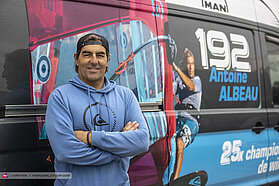 Albeau with his van