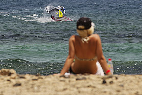 Showing off for the chicks