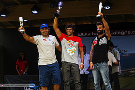 The winners on stage