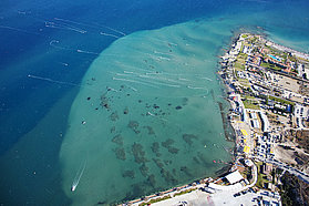 The azure waters of Alacati