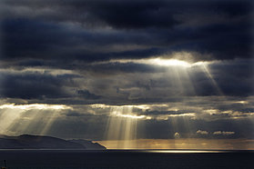 The sun breaks through