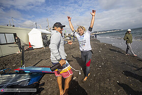 Maciek celebrates with Antoine