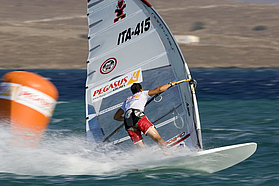 Marco Begalli at the finish mark