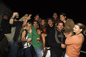 In the thick of the action!