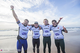 North crew celebrate