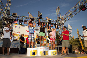Women's slalom top three 2011