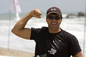 Jimmy flexes the muscle