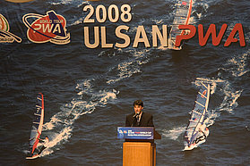 Jimmy Diaz at the opening ceremony