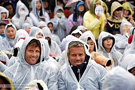 Cyril and Julien enjoy the show