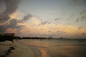 Aruba at dusk