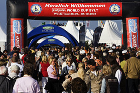 The crowds gather here in Sylt