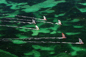 Aruba slalom from above