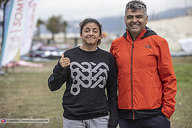 Maria Morales and her dad